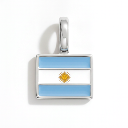 Charm - Flagge Eckig – Silber