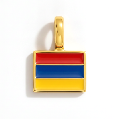 Charm - Flagge Eckig – Gold