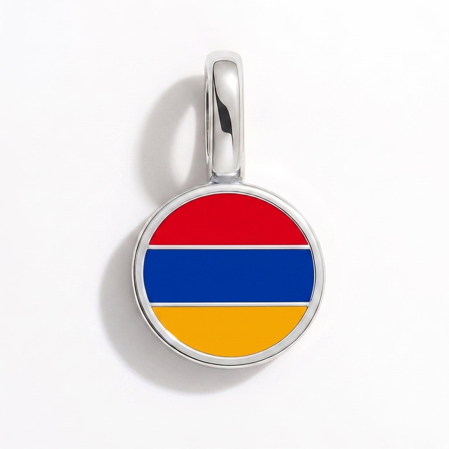 Armenien Flagge – Charm Silber