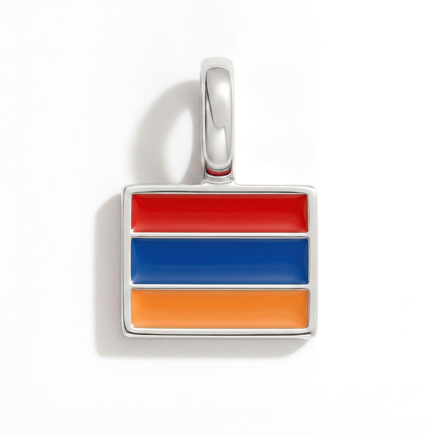 Charm - Flagge Eckig – Silber