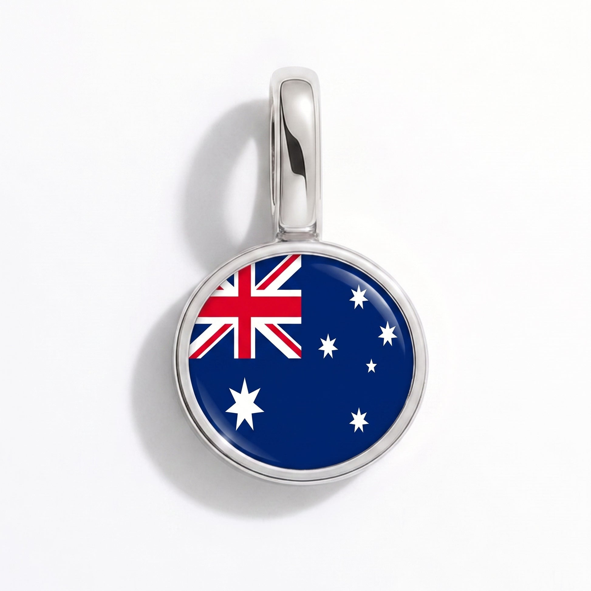 Australien Flagge – Charm Silber