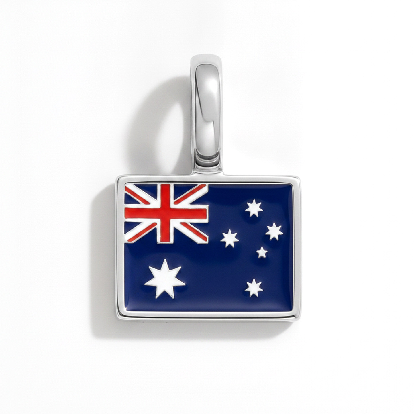 Charm - Flagge Eckig – Silber