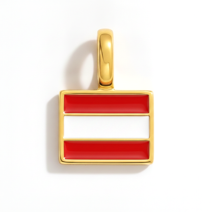 Charm - Flagge Eckig – Gold