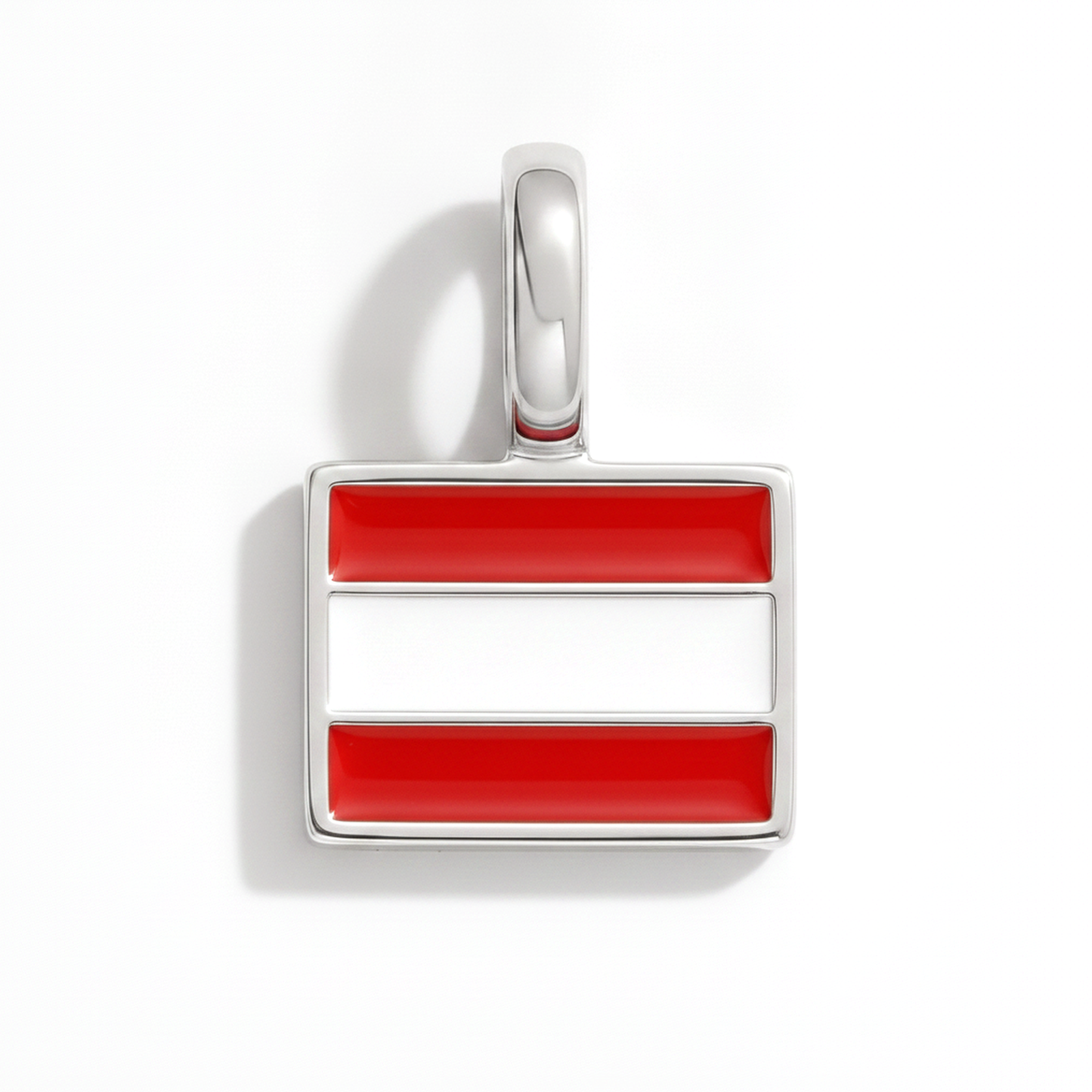 Charm - Flagge Eckig – Silber