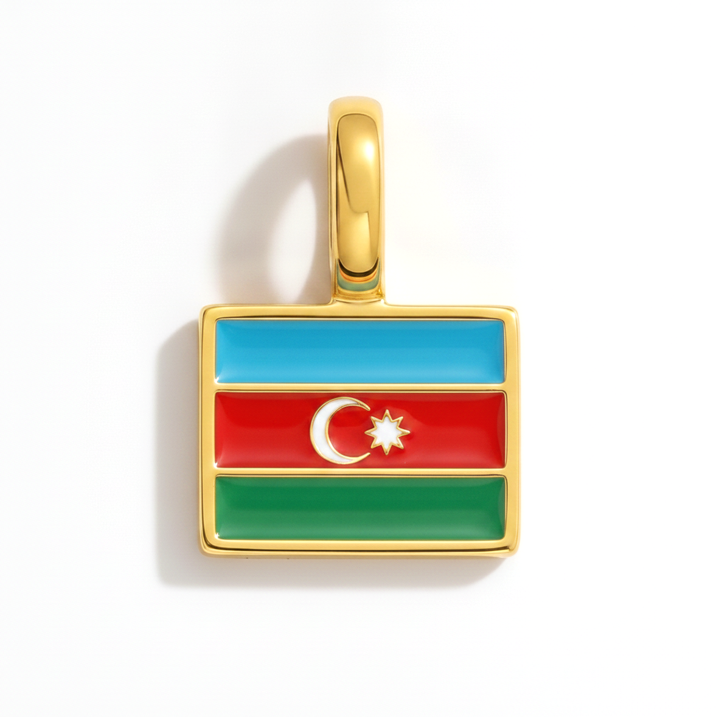 Charm - Flagge Eckig – Gold