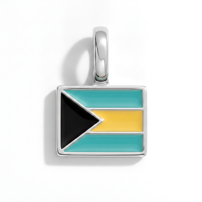Charm - Flagge Eckig – Silber