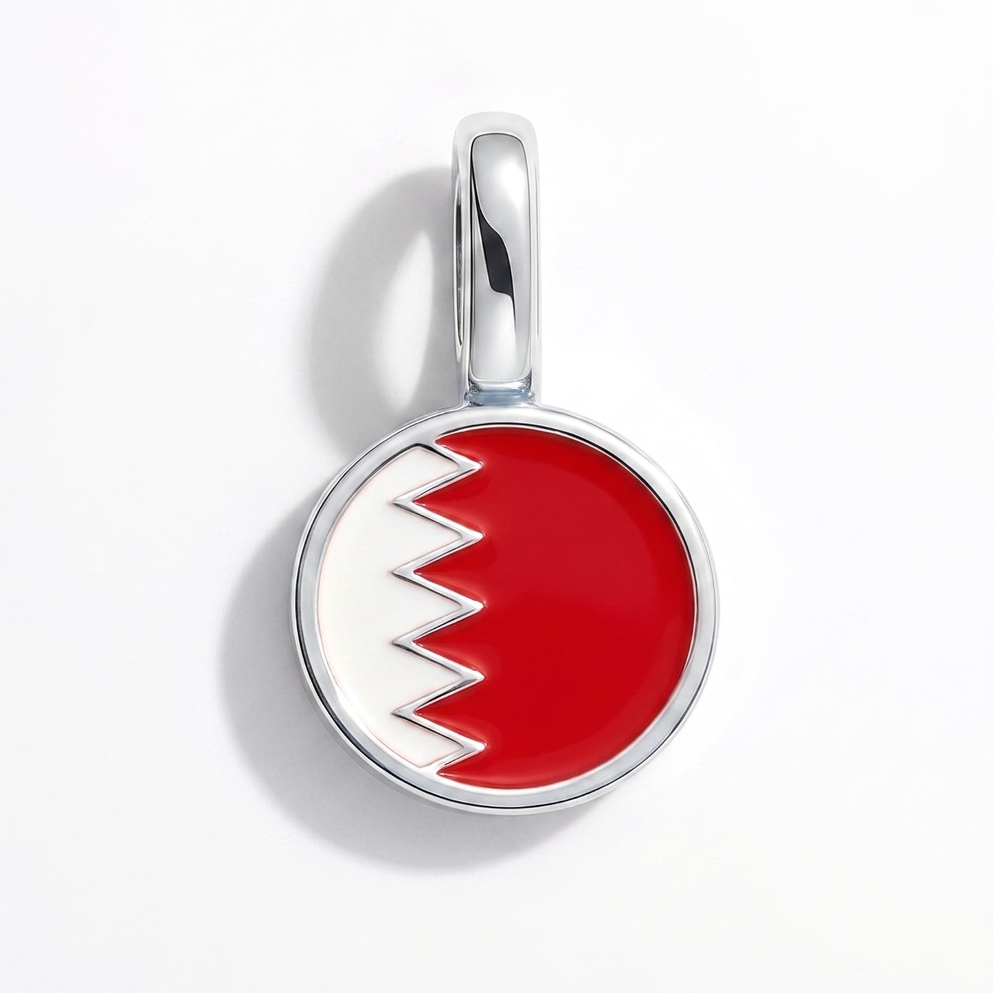 Bahrain Flagge – Charm Silber