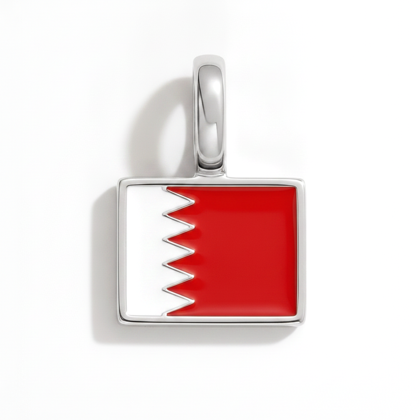 Charm - Flagge Eckig – Silber