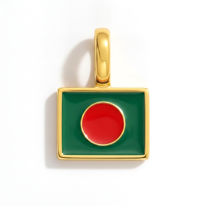 Charm - Flagge Eckig – Gold