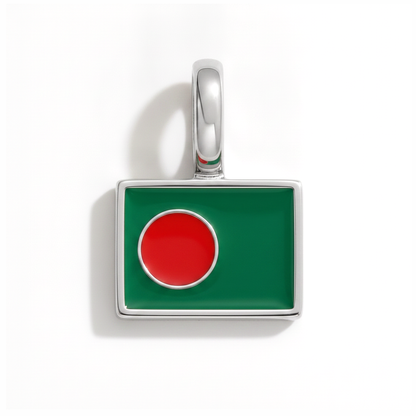 Charm - Flagge Eckig – Silber