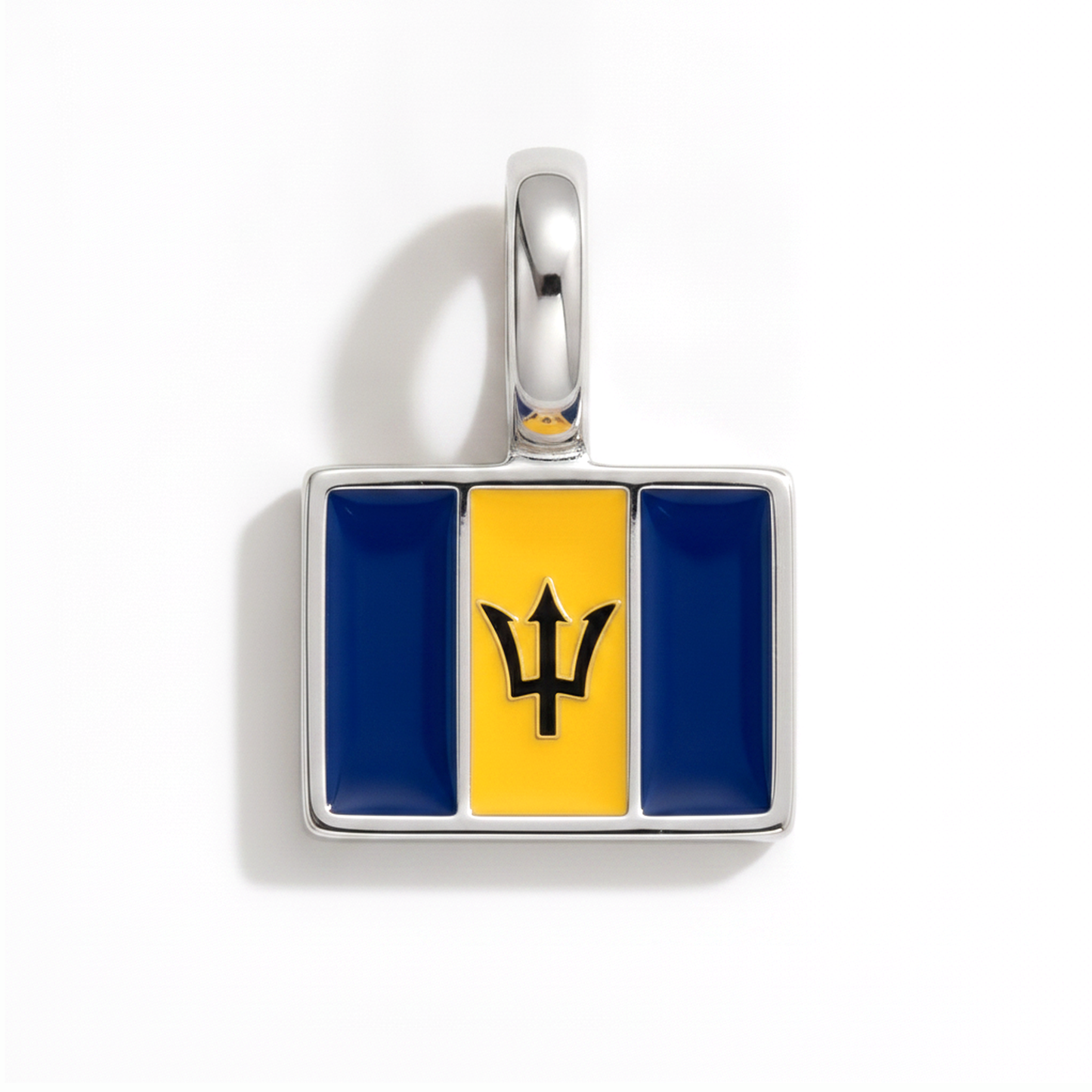 Charm - Flagge Eckig – Silber