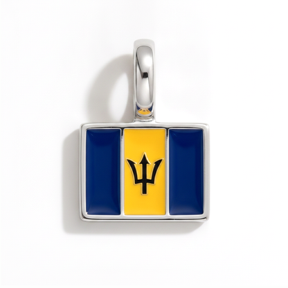 Charm - Flagge Eckig – Silber