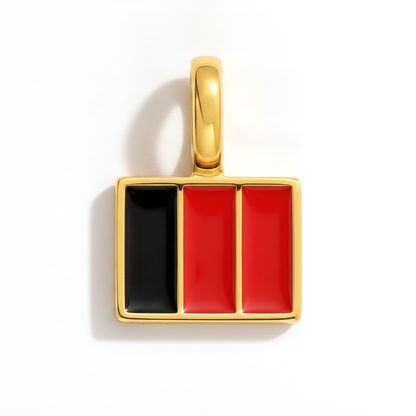 Charm - Flagge Eckig – Gold