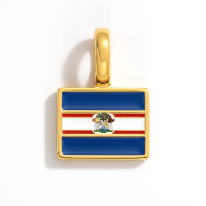 Charm - Flagge Eckig – Gold