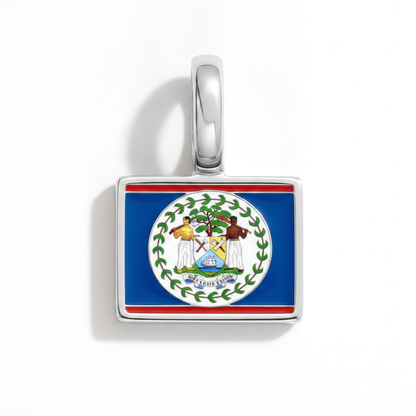 Charm - Flagge Eckig – Silber