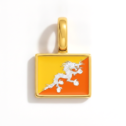 Charm - Flagge Eckig – Gold