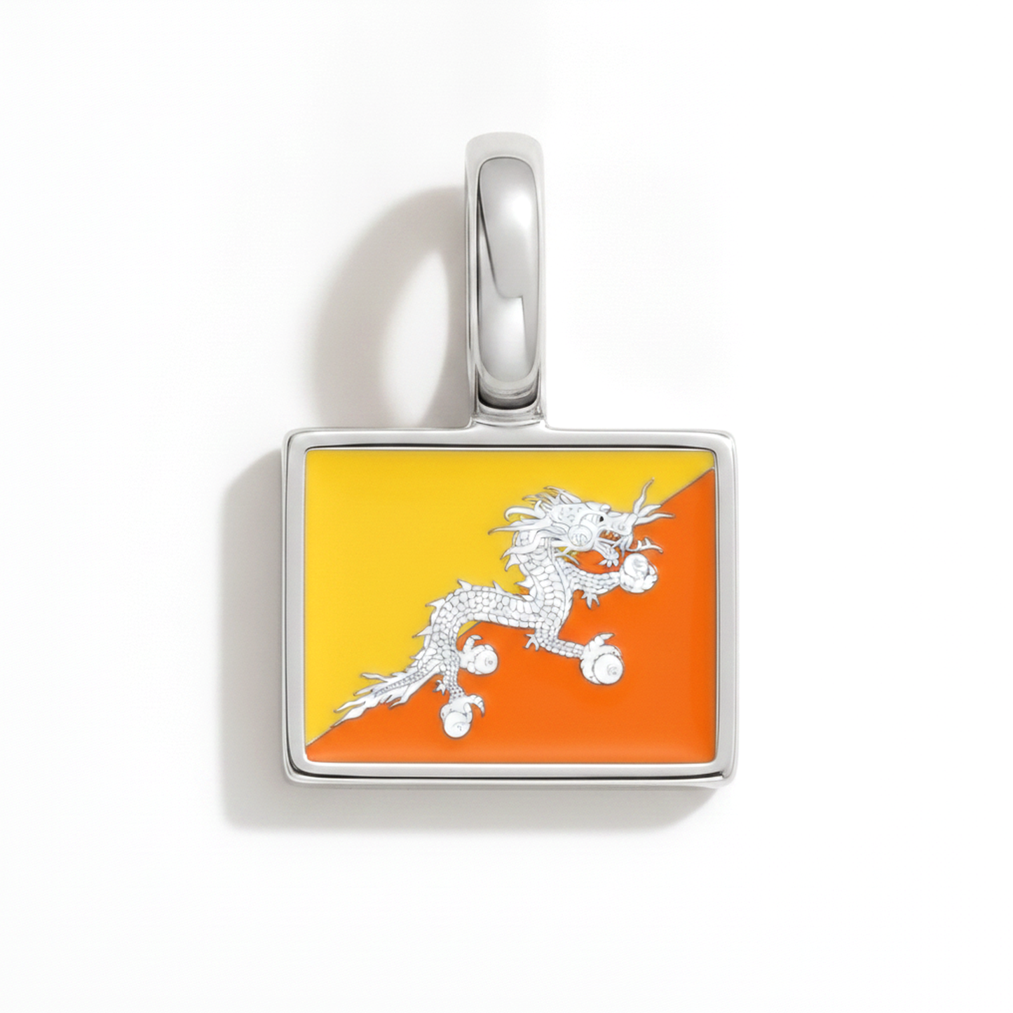 Charm - Flagge Eckig – Silber