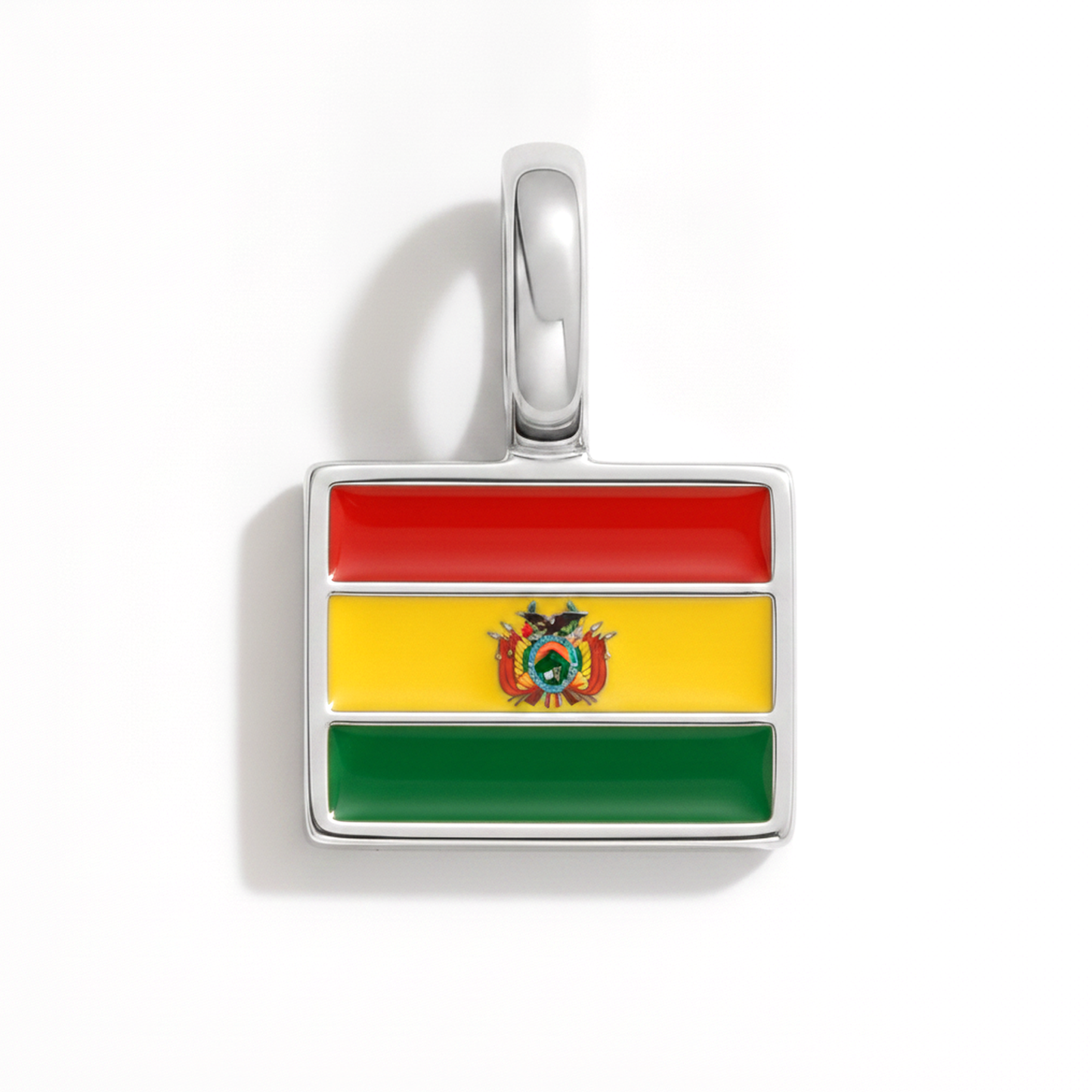 Charm - Flagge Eckig – Silber
