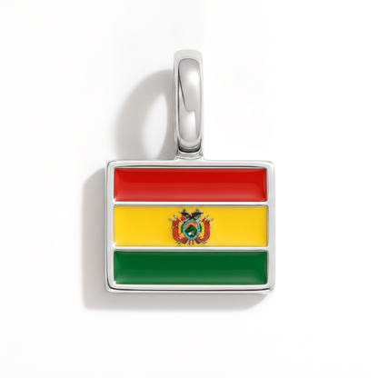 Charm - Flagge Eckig – Silber