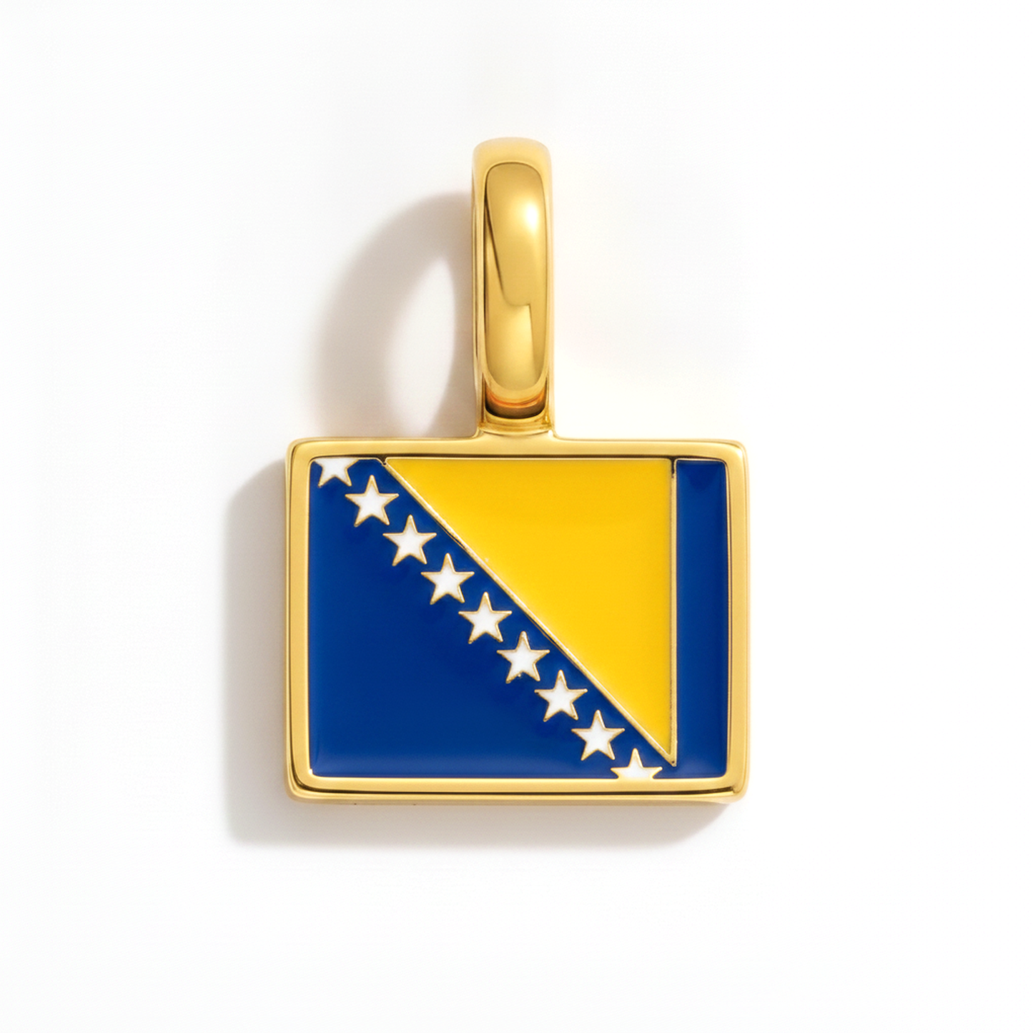 Charm - Flagge Eckig – Gold