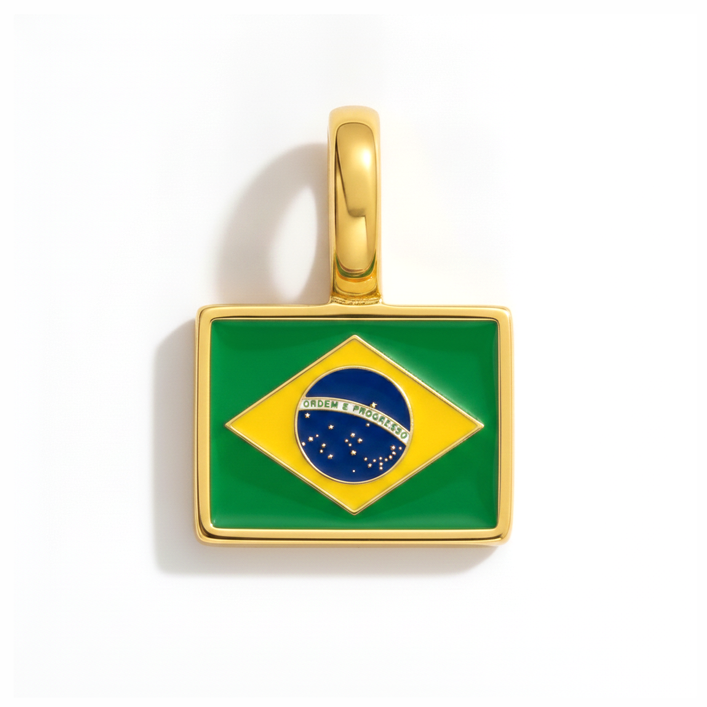 Charm - Flagge Eckig – Gold