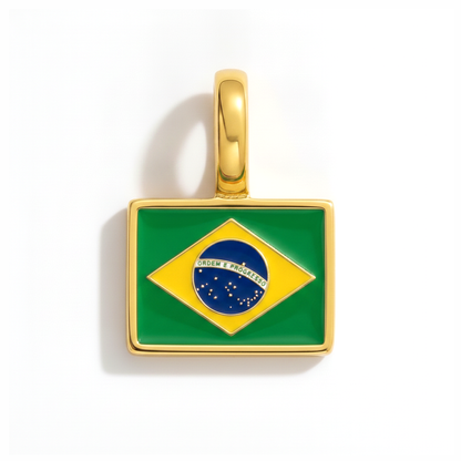 Charm - Flagge Eckig – Gold