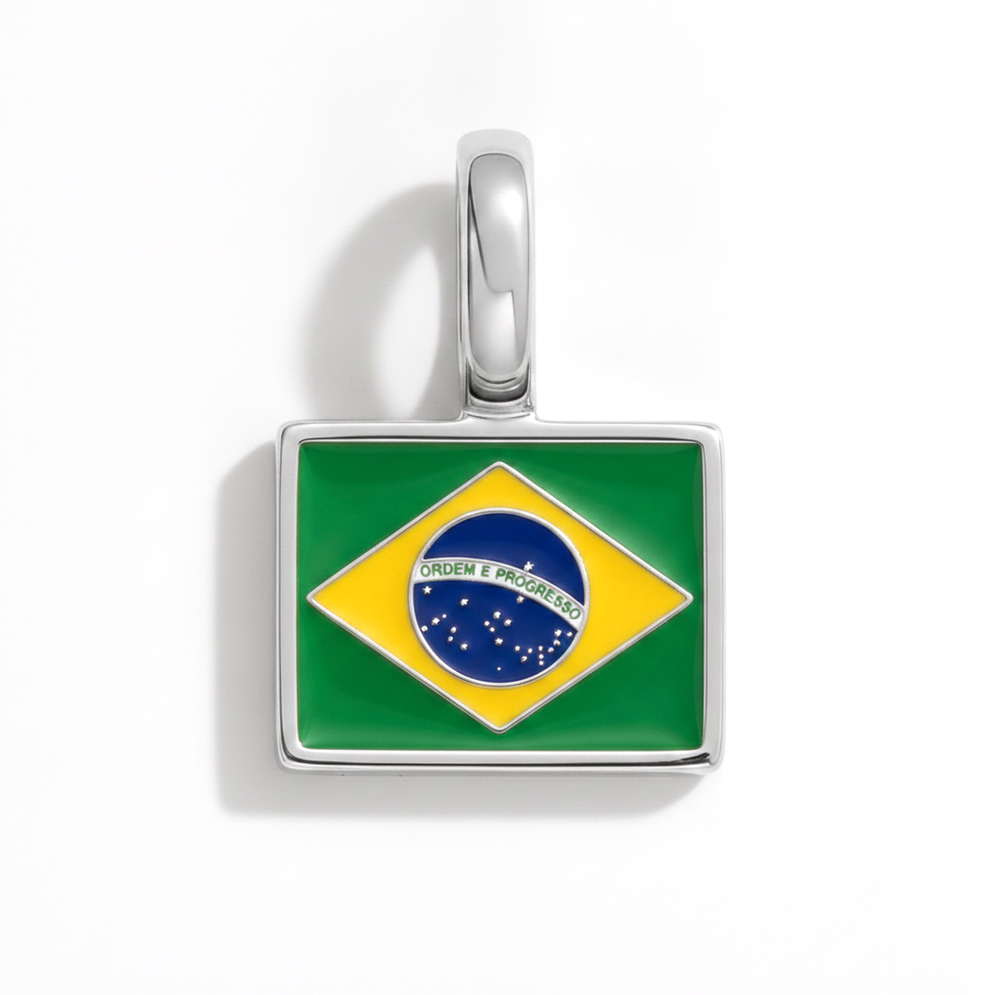 Charm - Flagge Eckig – Silber