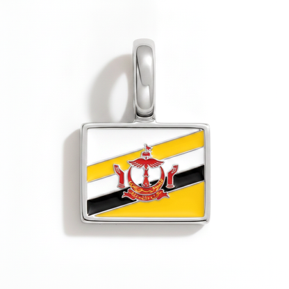 Charm - Flagge Eckig – Silber