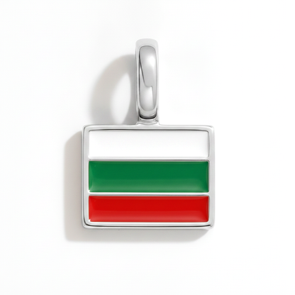 Charm - Flagge Eckig – Silber