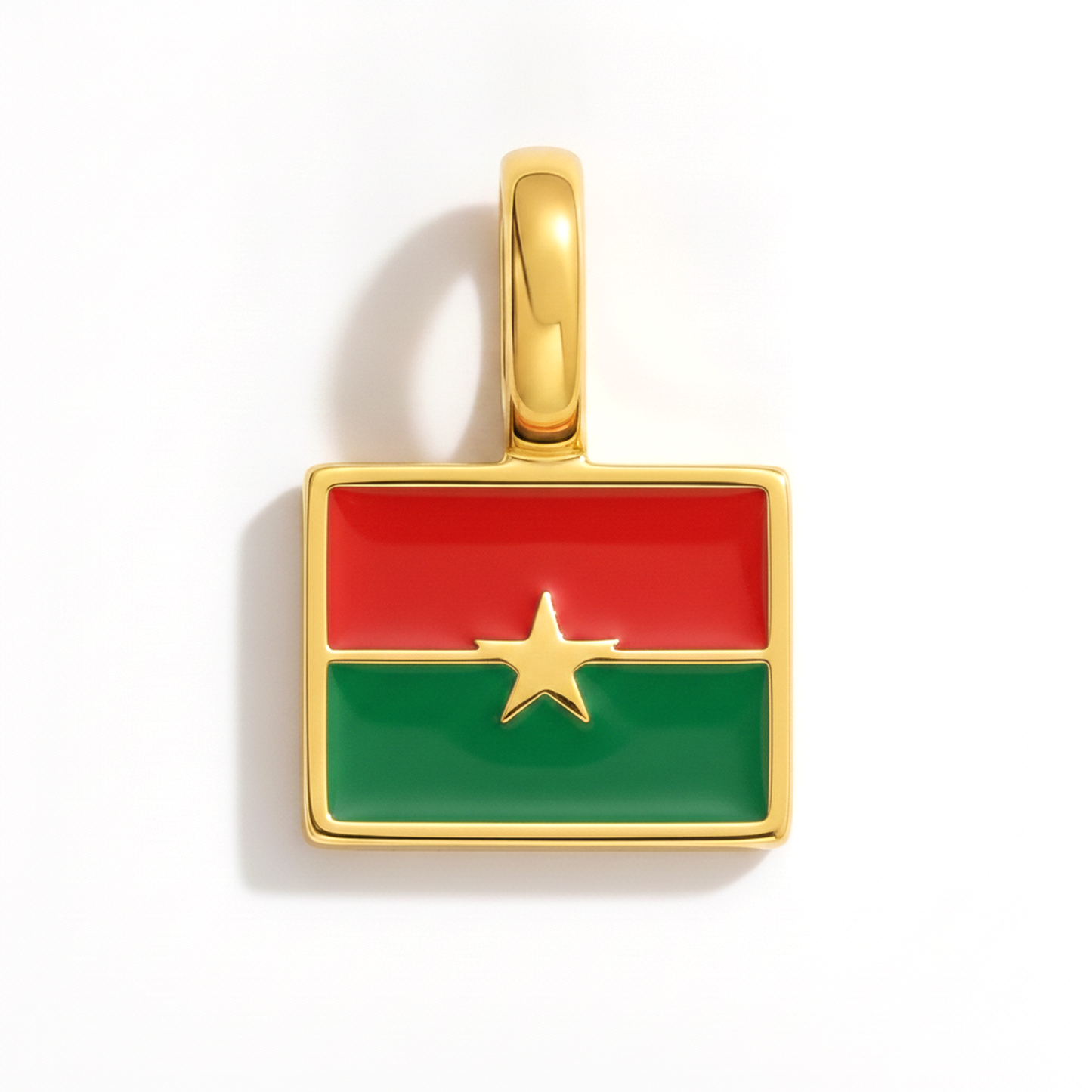 Charm - Flagge Eckig – Gold