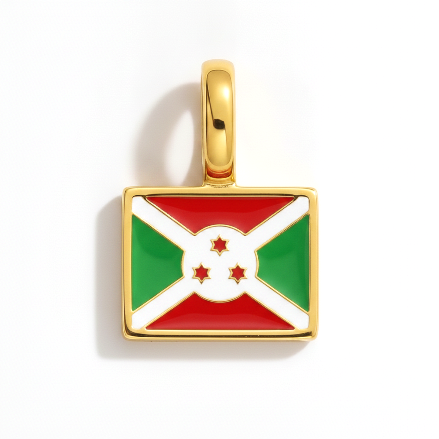 Charm - Flagge Eckig – Gold