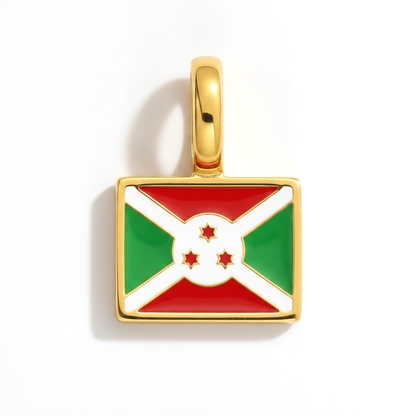 Charm - Flagge Eckig – Gold