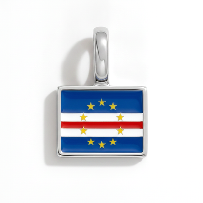 Charm - Flagge Eckig – Silber