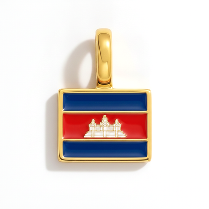 Charm - Flagge Eckig – Gold