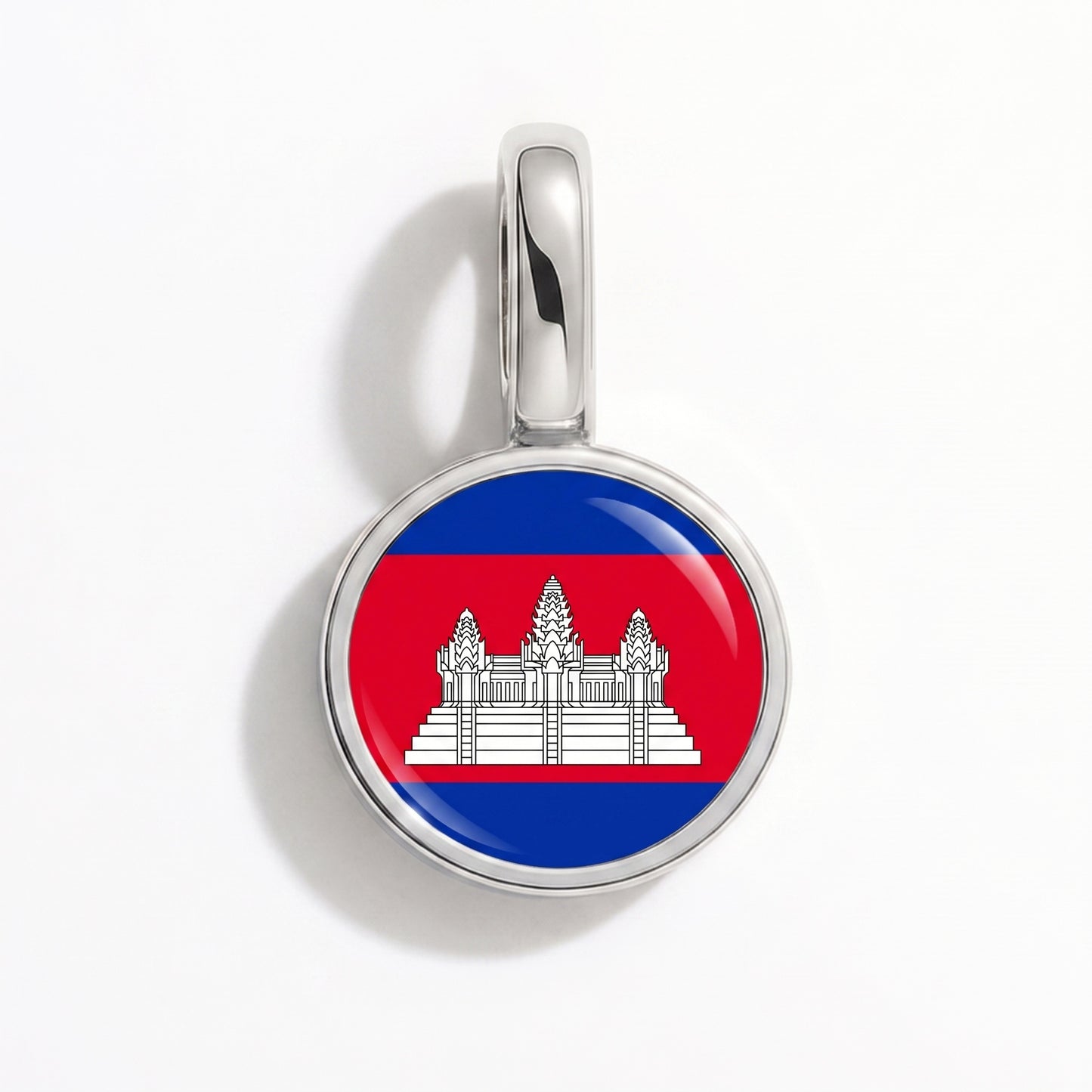 Kambodscha Flagge – Charm Silber
