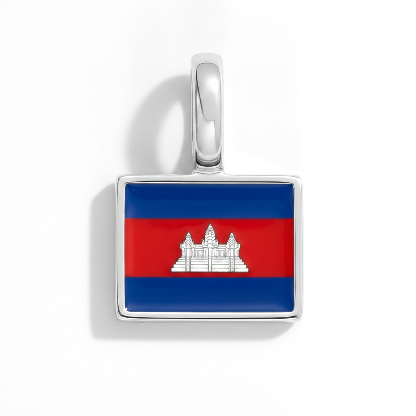 Charm - Flagge Eckig – Silber