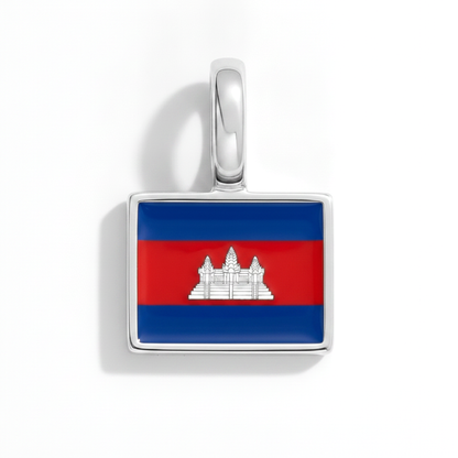 Charm - Flagge Eckig – Silber