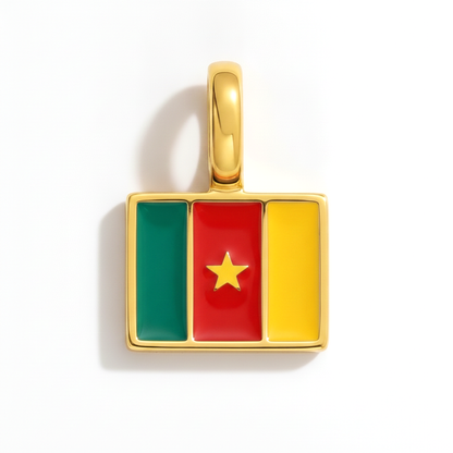 Charm - Flagge Eckig – Gold