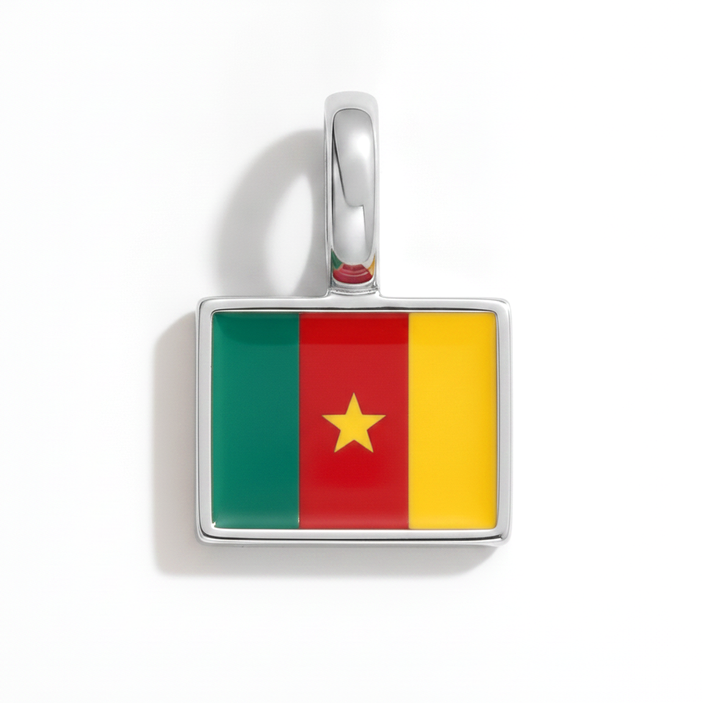 Charm - Flagge Eckig – Silber