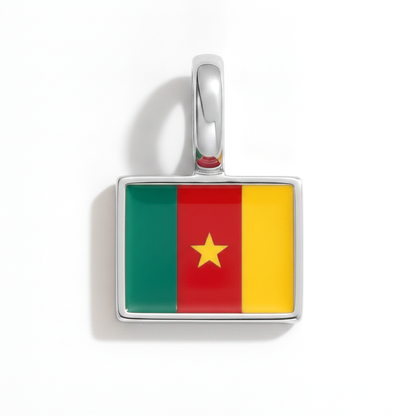 Charm - Flagge Eckig – Silber