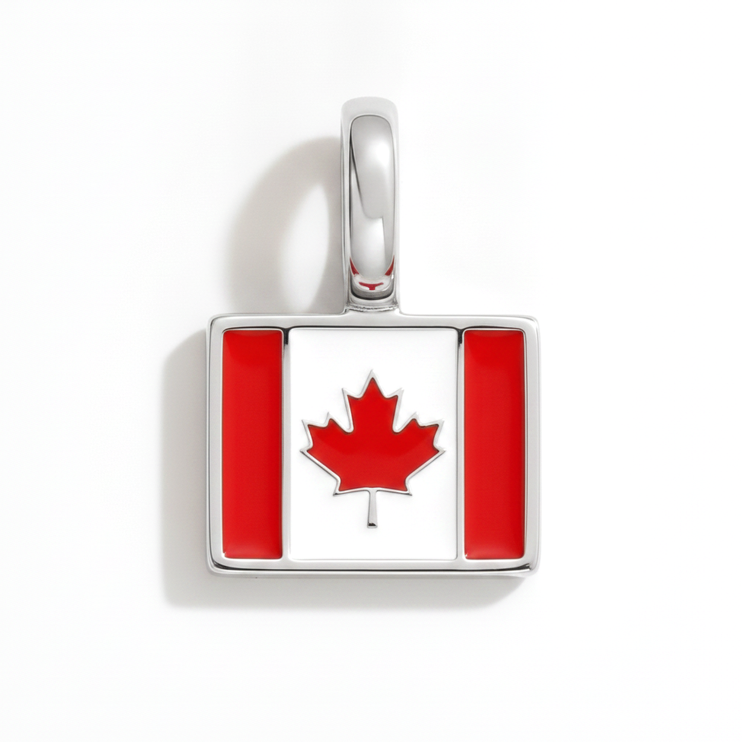 Charm - Flagge Eckig – Silber