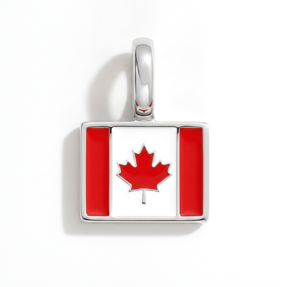 Charm - Flagge Eckig – Silber
