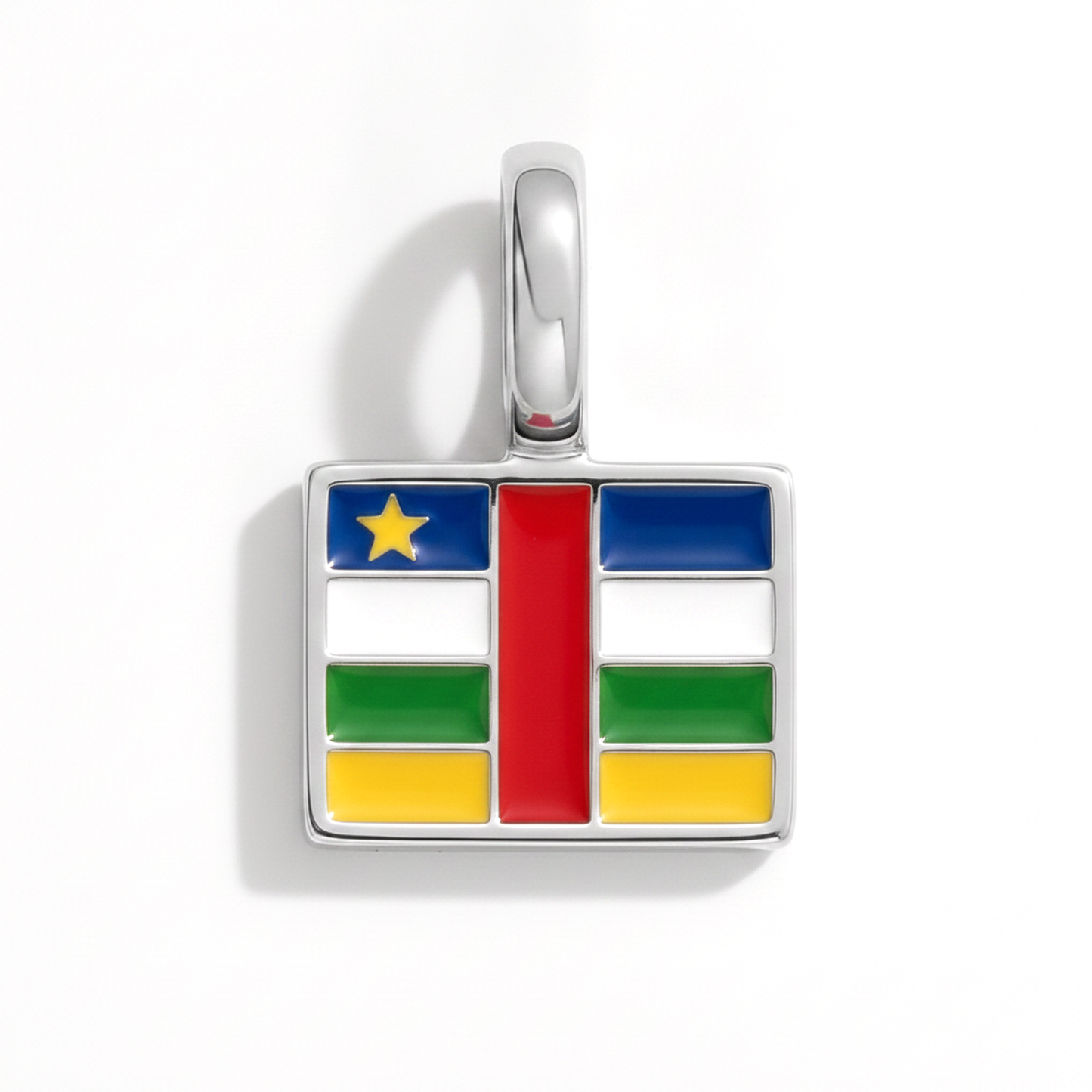 Charm - Flagge Eckig – Silber