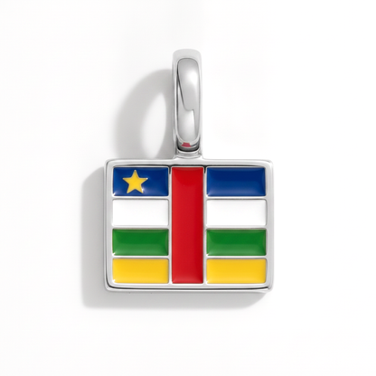 Charm - Flagge Eckig – Silber