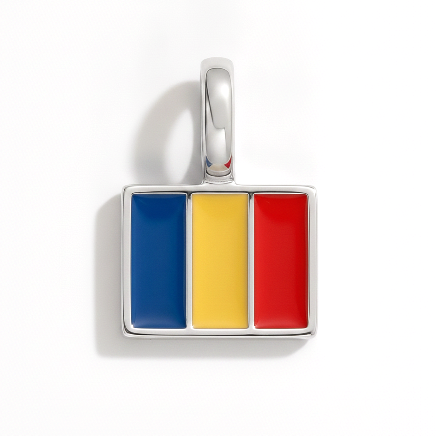 Charm - Flagge Eckig – Silber
