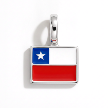 Charm - Flagge Eckig – Silber