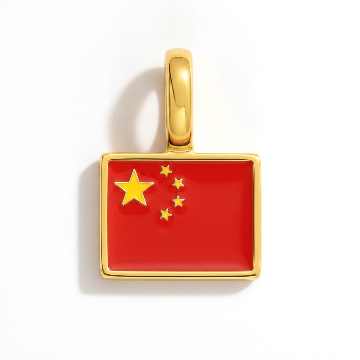 Charm - Flagge Eckig – Gold