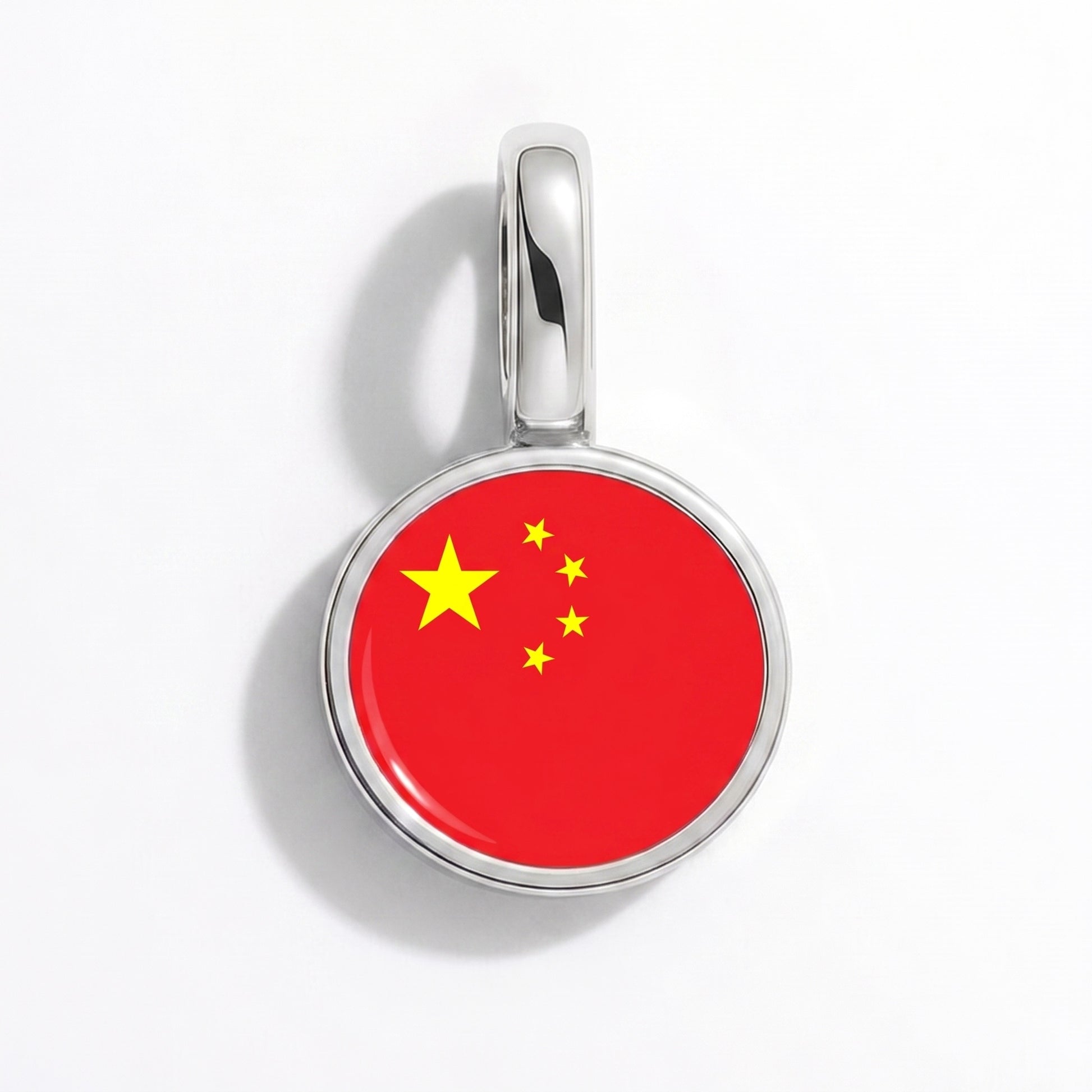 China Flagge – Charm Silber