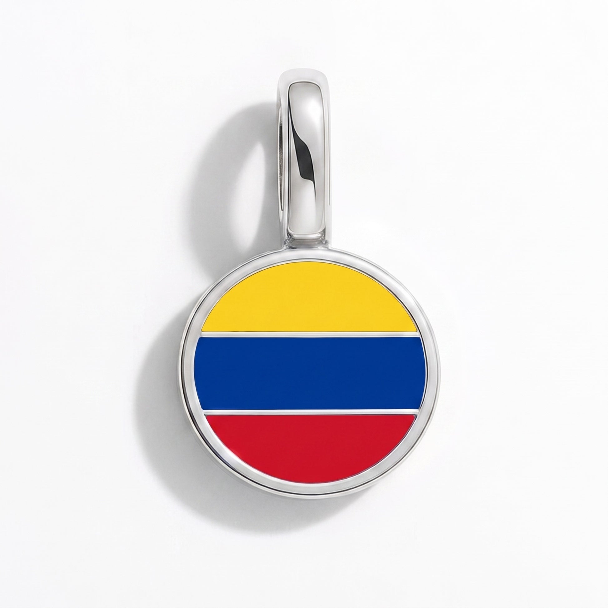 Kolumbien Flagge – Charm Silber
