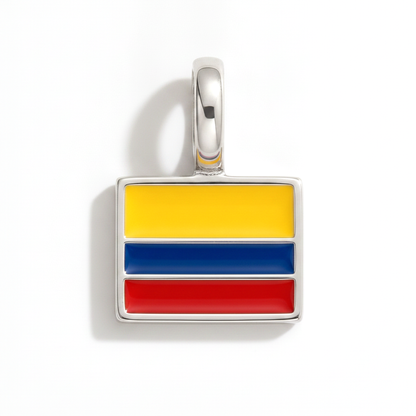 Charm - Flagge Eckig – Silber